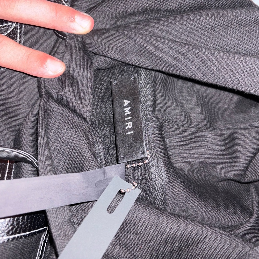 AMIRI Black Fabric with Tag Detail